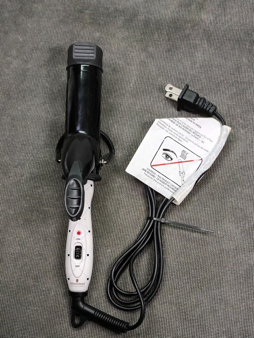 FHI 1" Mini Curling Iron Schwarzkopf Professional 120-240V 60W
